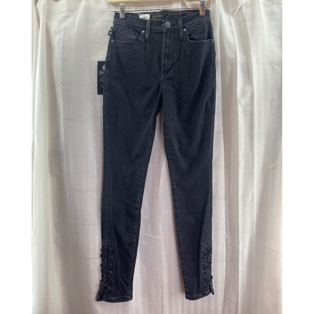 Rock & Republic Denim RX‎ High Waist Legging Lace Up Skinny Jeans - Sz 4M NWT